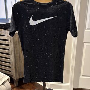 Nike Black and White Speckled Tee